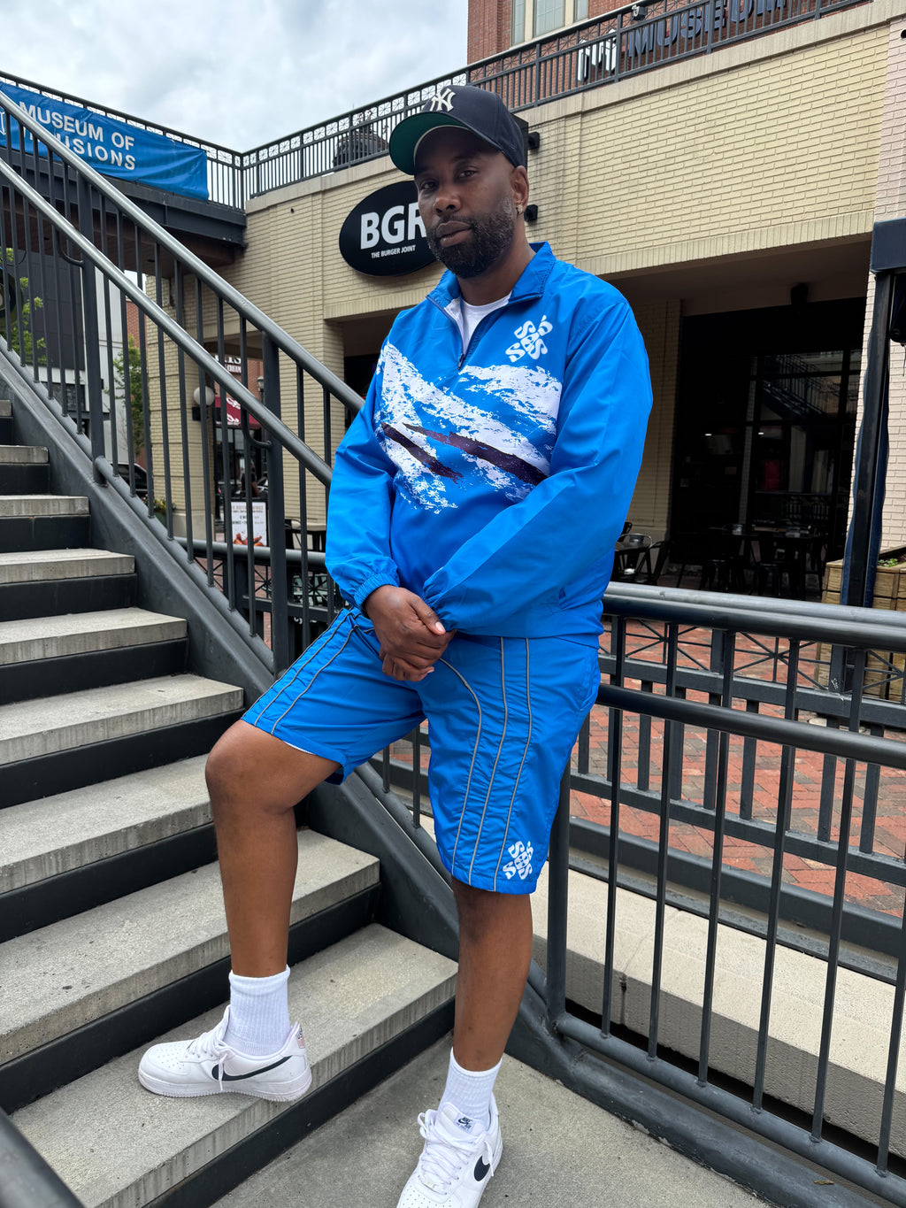 Aqua Retro Jazz Short Set