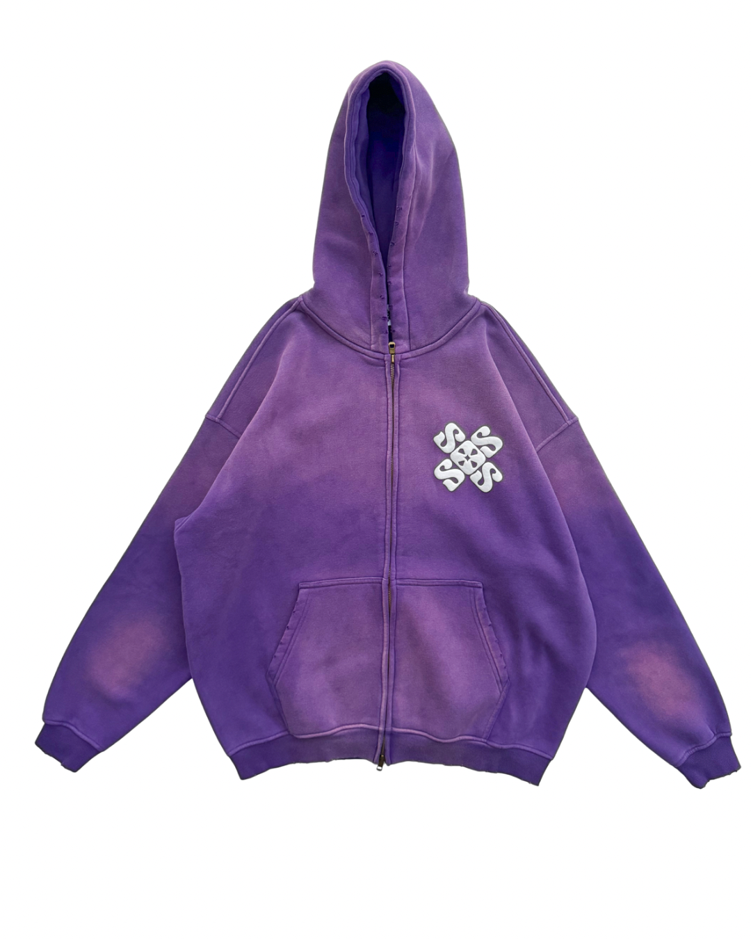 SOS Purple Acid Wash Sweatsuit