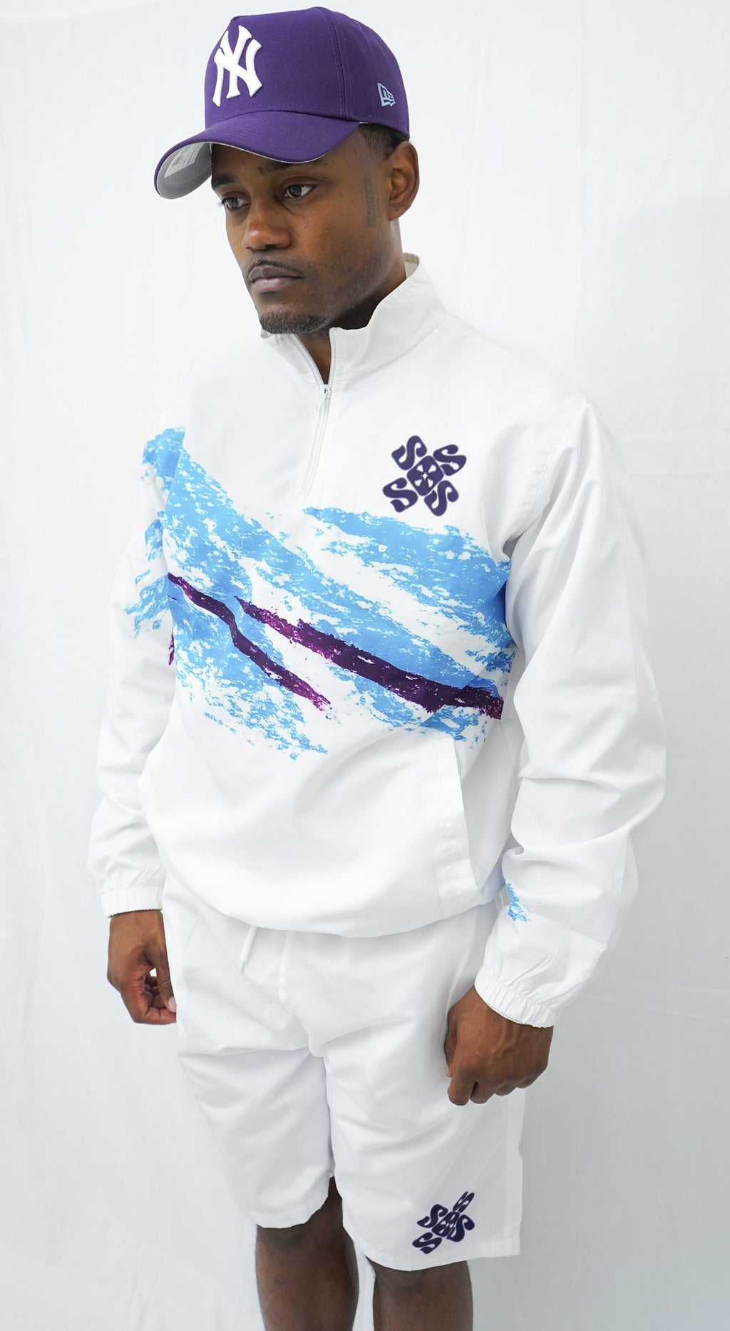 White Retro Jazz Short Set