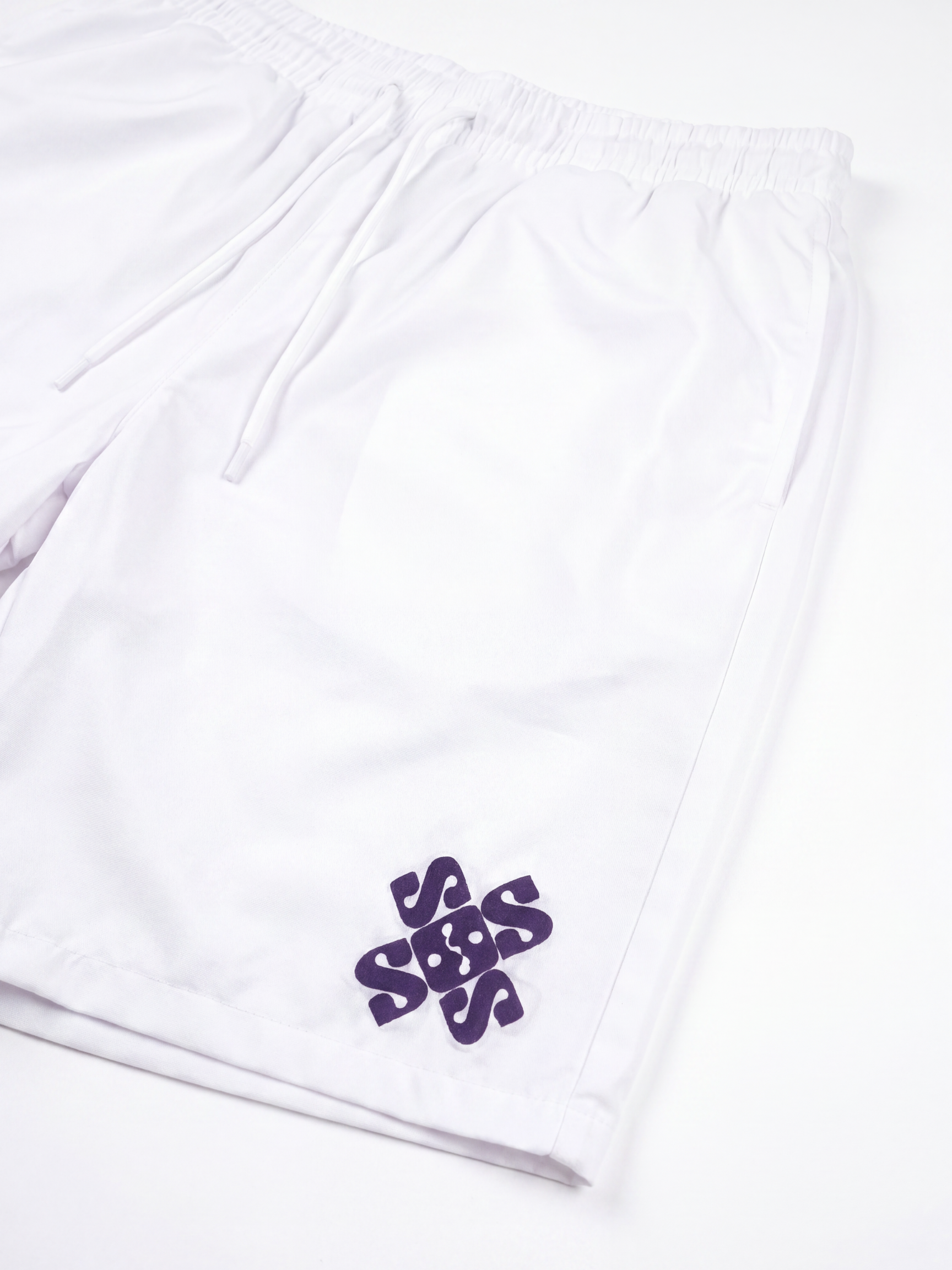 White Retro Jazz Short Set