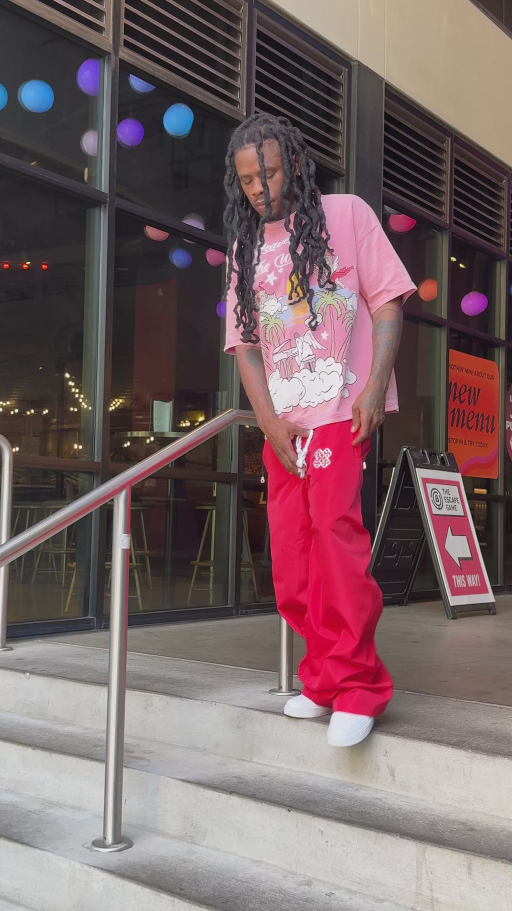 SOS OVERSIZED TRACK PANTS