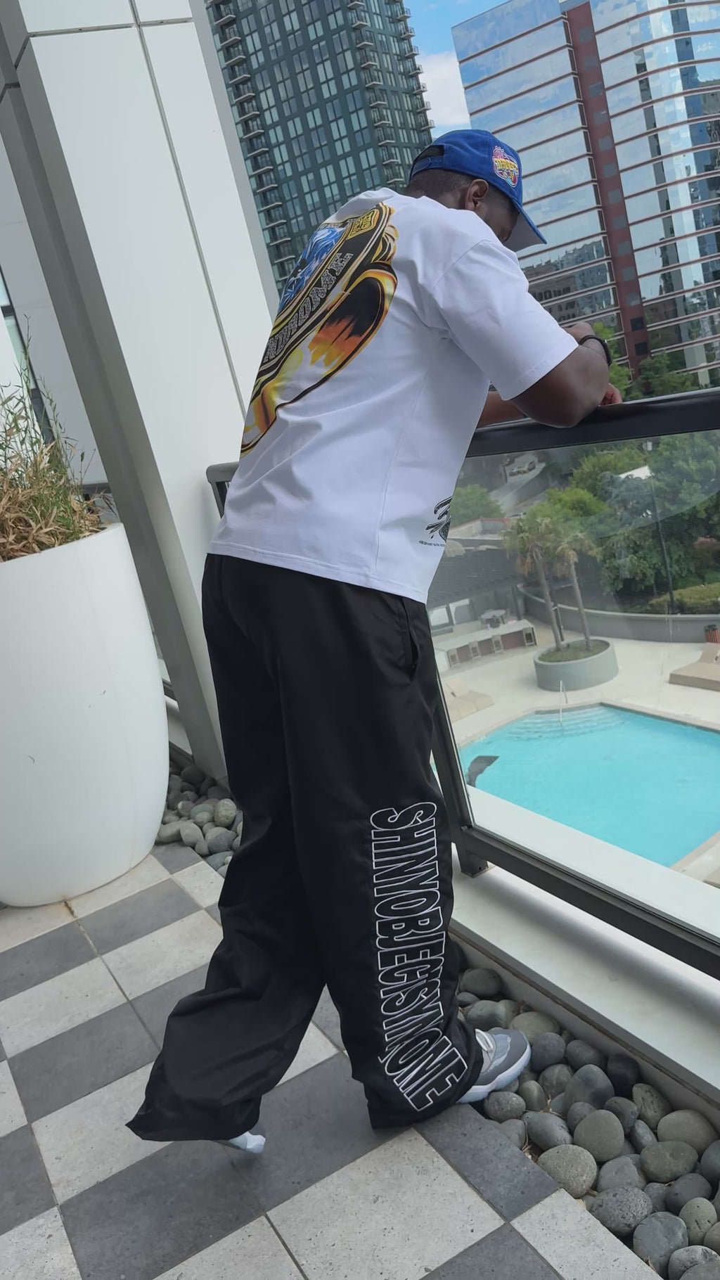 SOS OVERSIZED TRACK PANTS