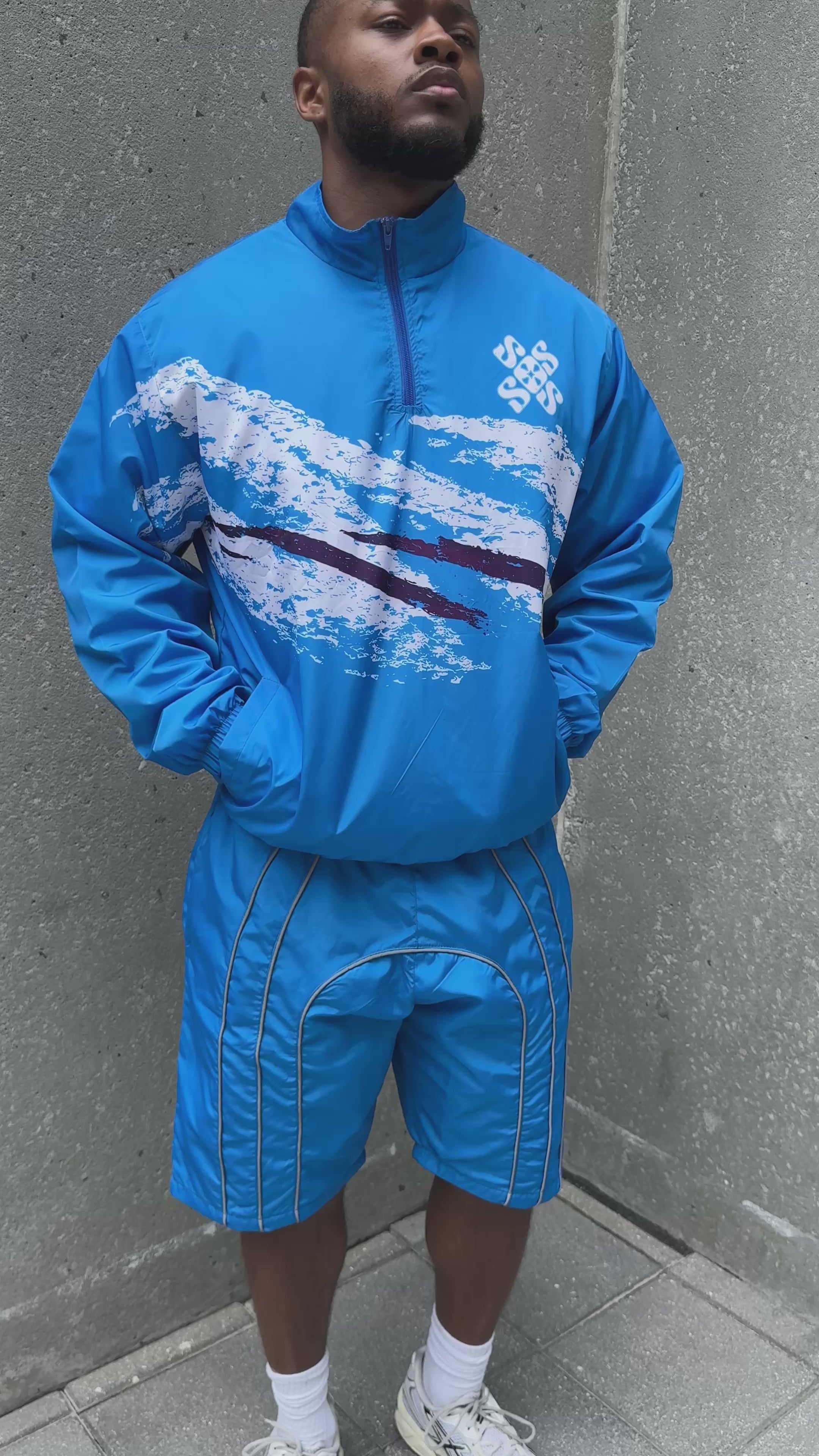 Aqua Retro Jazz Short Set