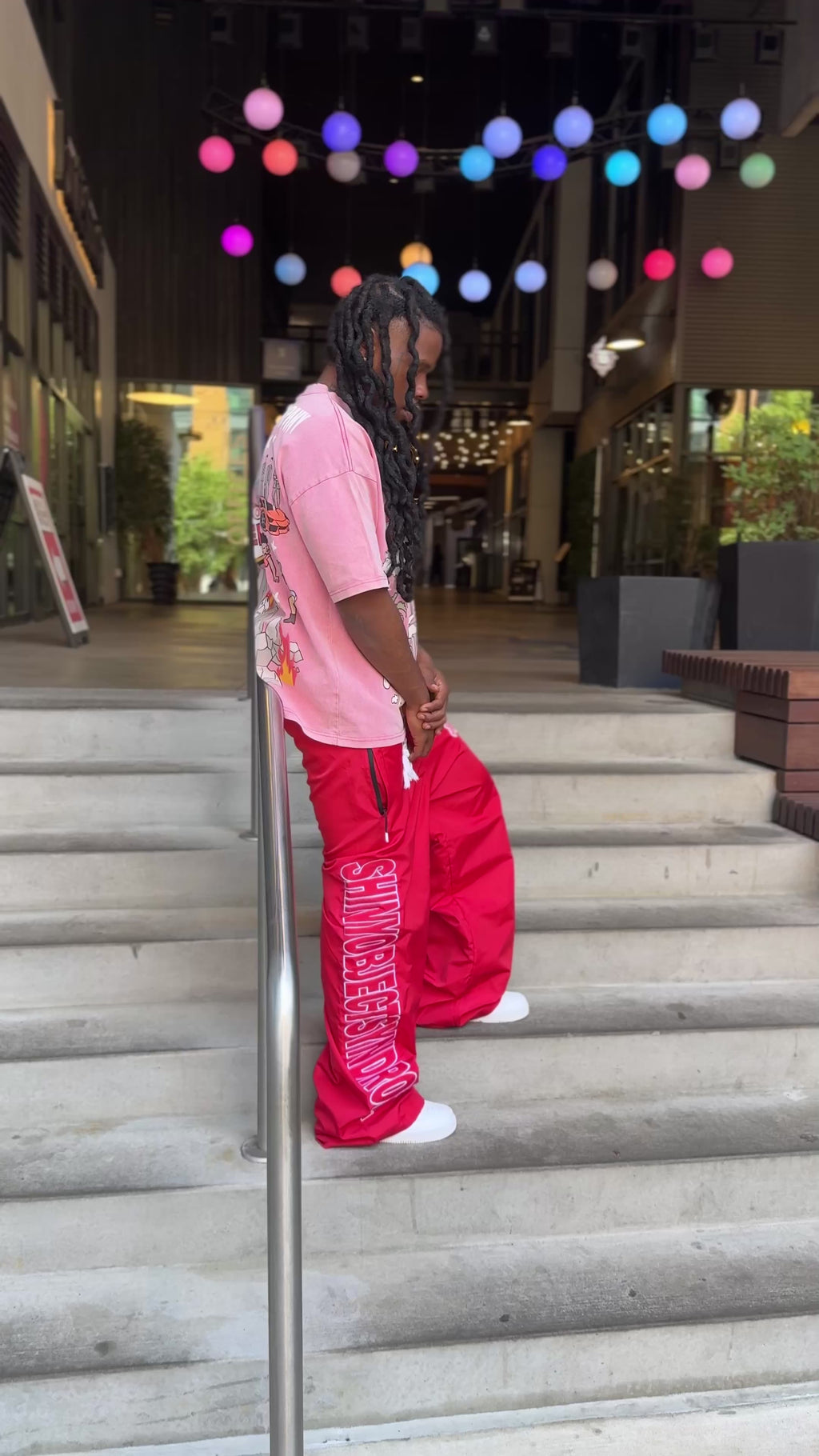 SOS OVERSIZED TRACK PANTS